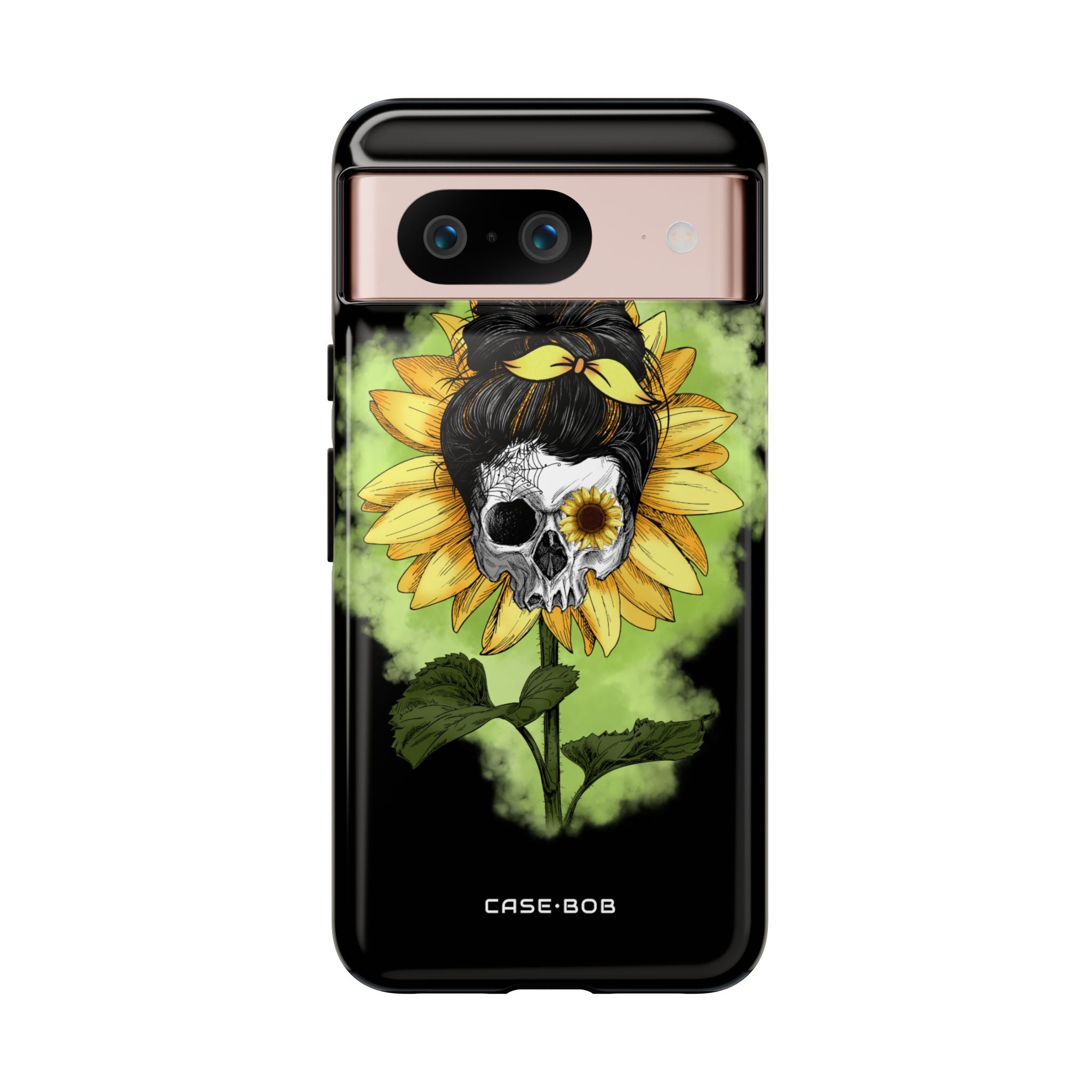 Sunflower Skull Google Pixel 8 Case - Tough