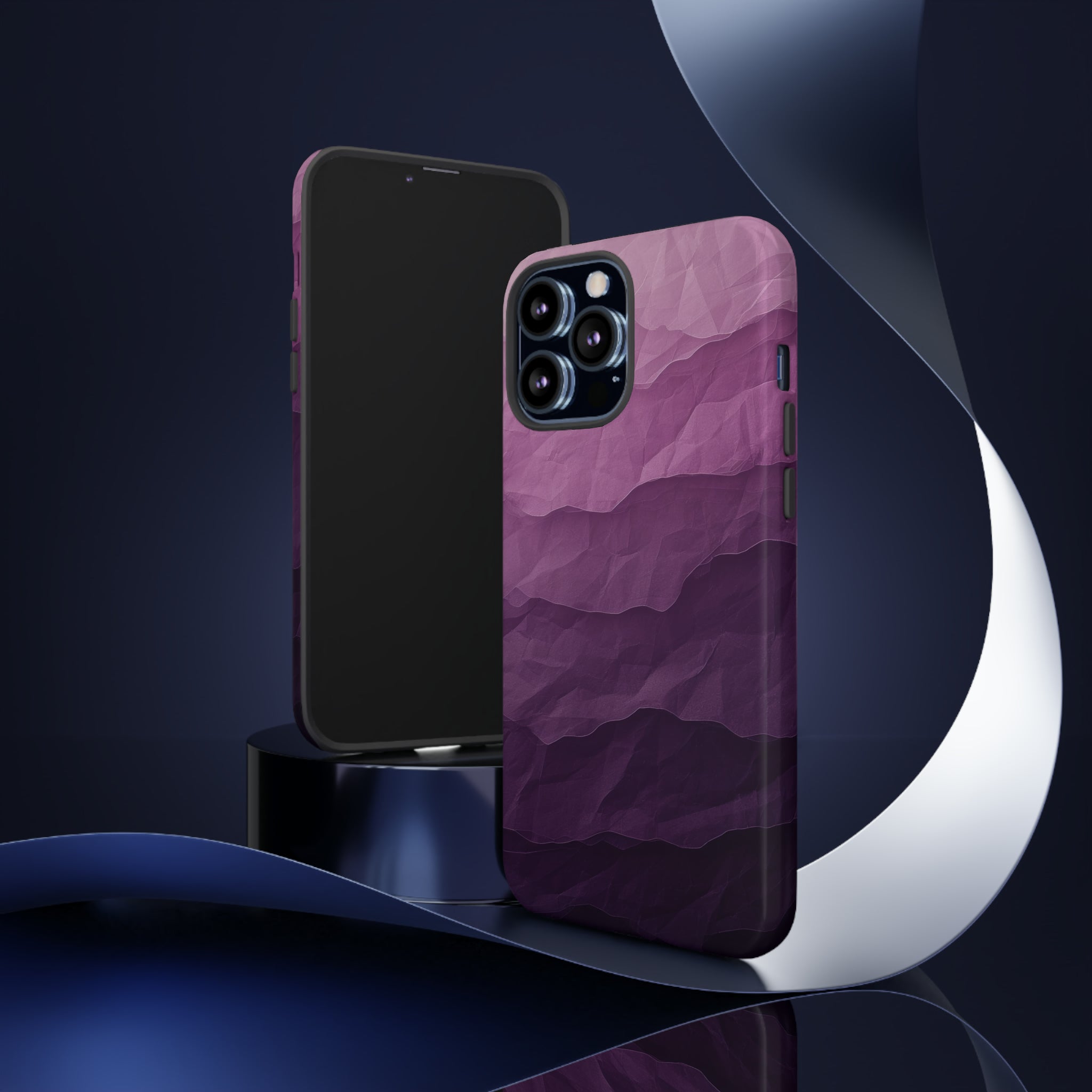 Lilac to Plum Gradient - Protective Phone Case