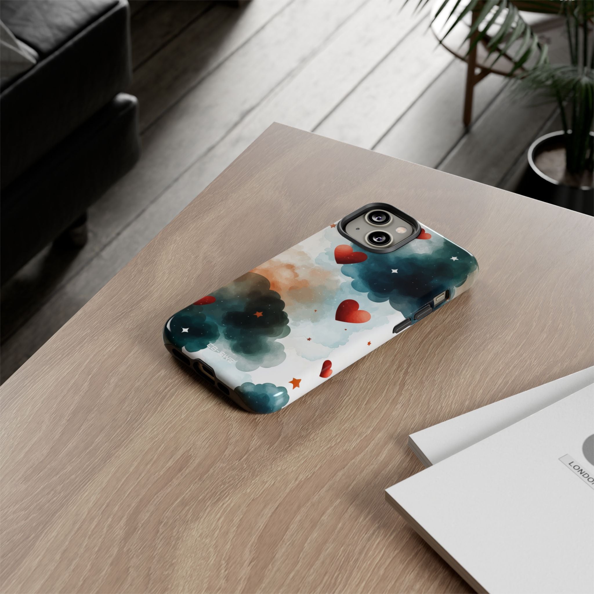 Floating Hearts Dance - iPhone Case