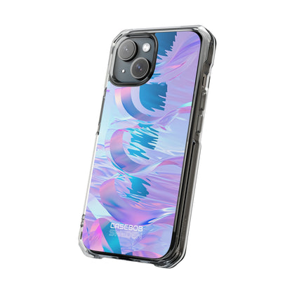 Iridescent Flowing Waves iPhone 15 - Impact Clear+