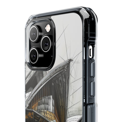 Architectural Curves in Line Formation iPhone 14 - Clear Impact Phone Case