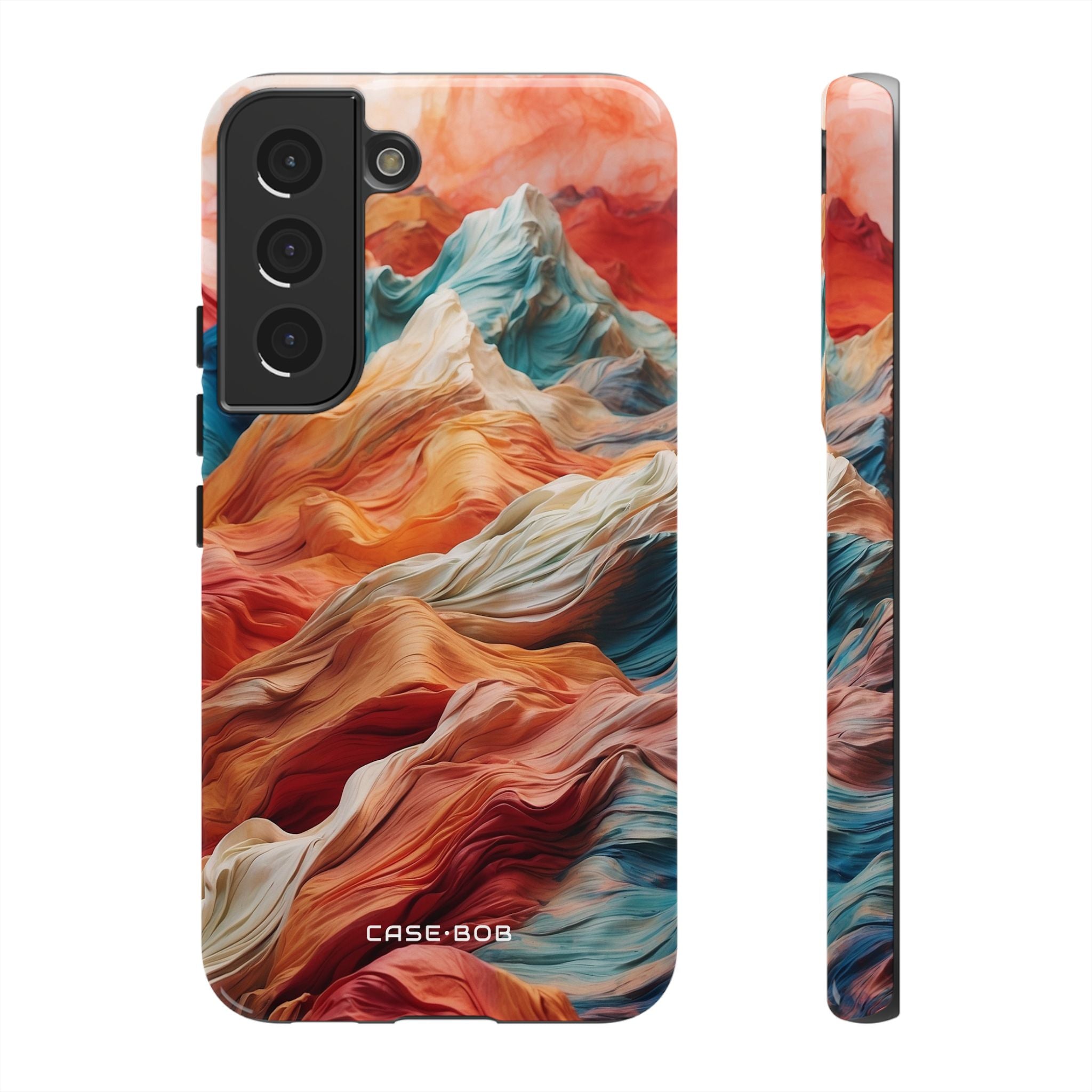 Fabric Peaks Cream Samsung S22 Case - Tough