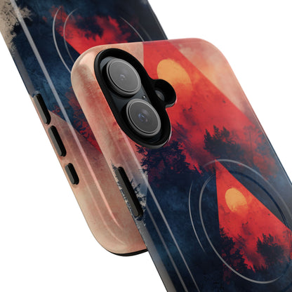 Red Sky Serenity - Tough + MagSafe® iPhone 16 Phone Case