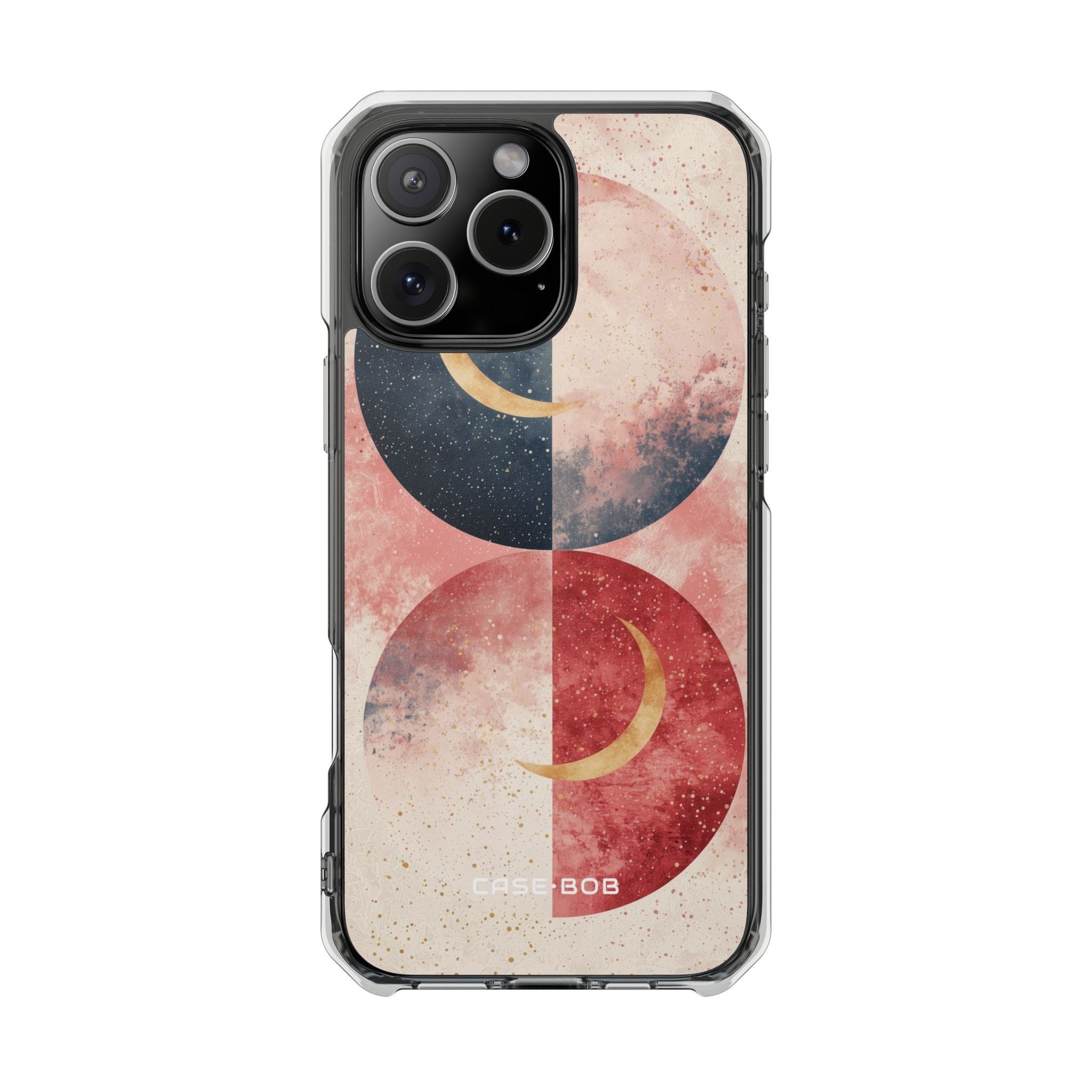 Golden Crescent Circles iPhone 16 Pro Max Case - Impact