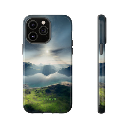 Landscape with Lake & Sun - Protective Phone Case