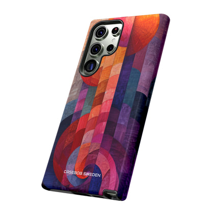 Purple Orange Abstract - Tough Samsung S23 Phone Case