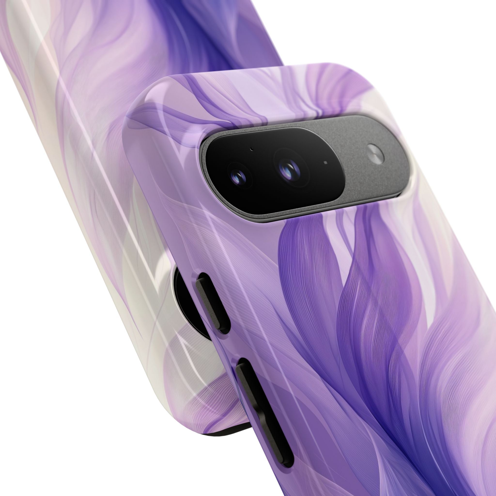 Purple Ribbon Waves Google Pixel 9 Case - Tough