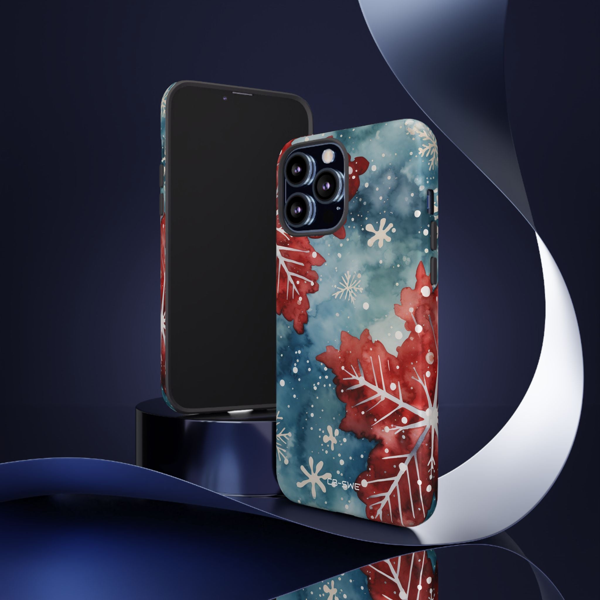 Winter Leaves Dance - iPhone Case
