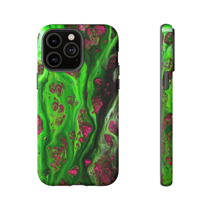 Toxic Green Ink Art iPhone Case (Protective) iPhone 14 Pro Max Matte Phone Case