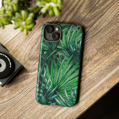 Watercolor Tropical Palm - Protective Phone Case