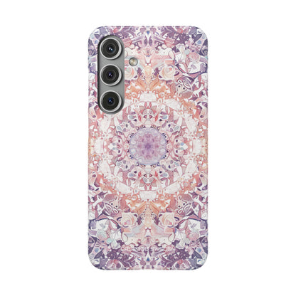 Purple Pink Mandala - Slim Samsung S24 Phone Case