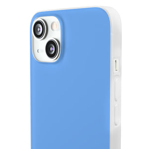 French Sky Blue | Handyhülle für iPhone (Flexible Hülle) 