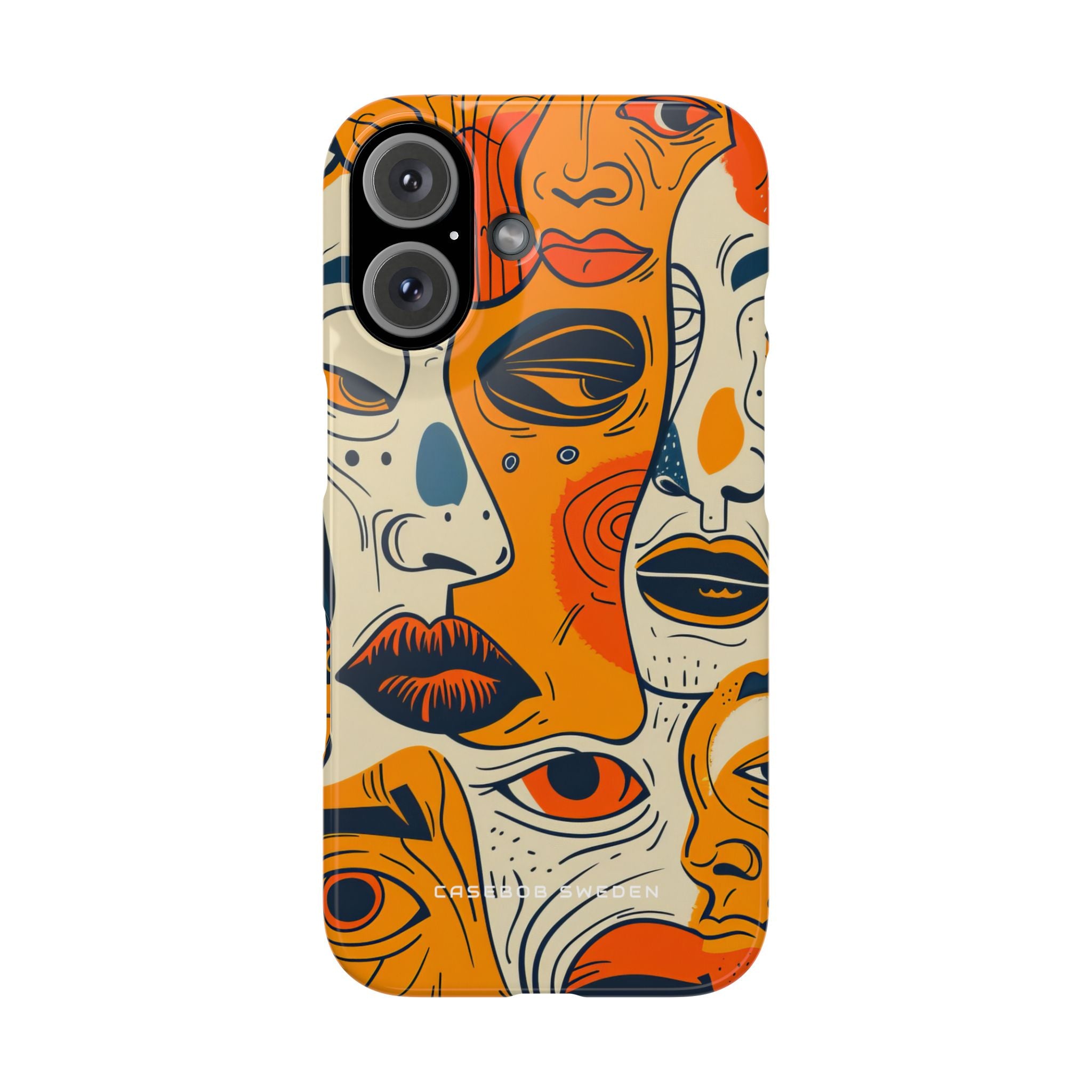 Gradient Face Mosaic iPhone 16 - Slim Phone Case