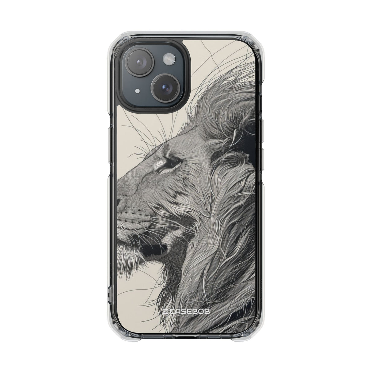 Majestic Linework – Handyhülle für iPhone (Clear Impact – Magnetisch)