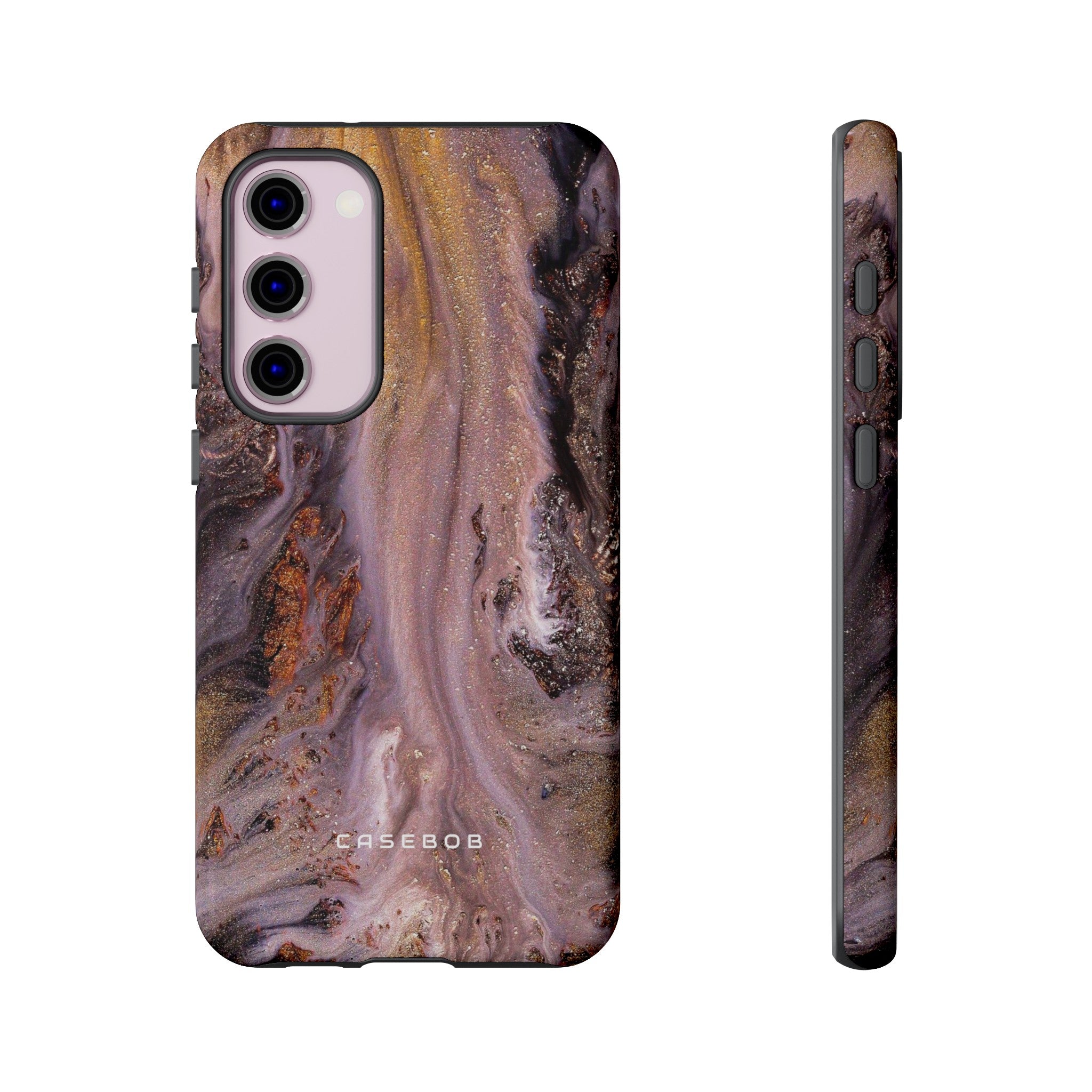 Pink Marble Ink Art - Protective Phone Case