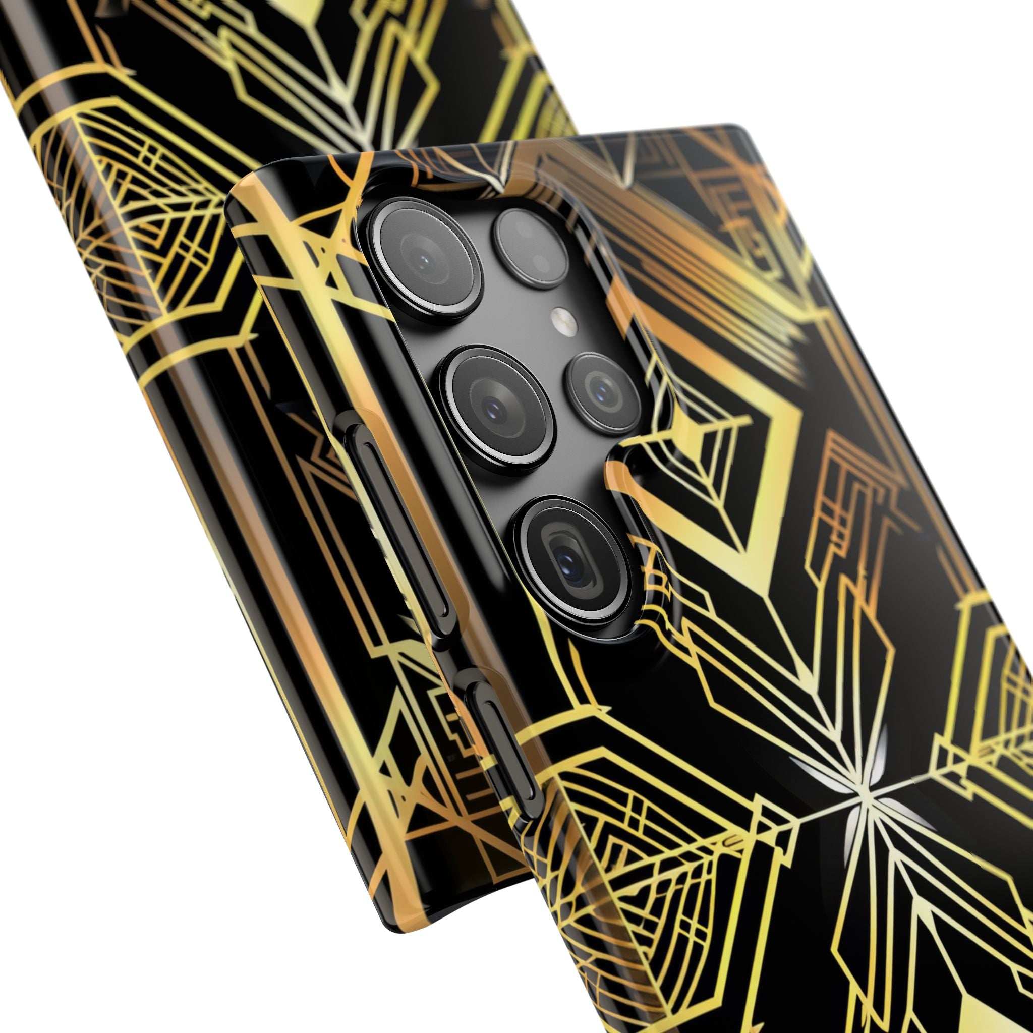 Golden Geometric Opulence Samsung S23 - Slim Phone Case