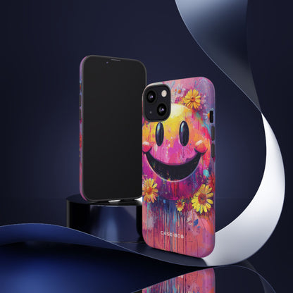 Smiley Bloom iPhone 13 Case - Tough