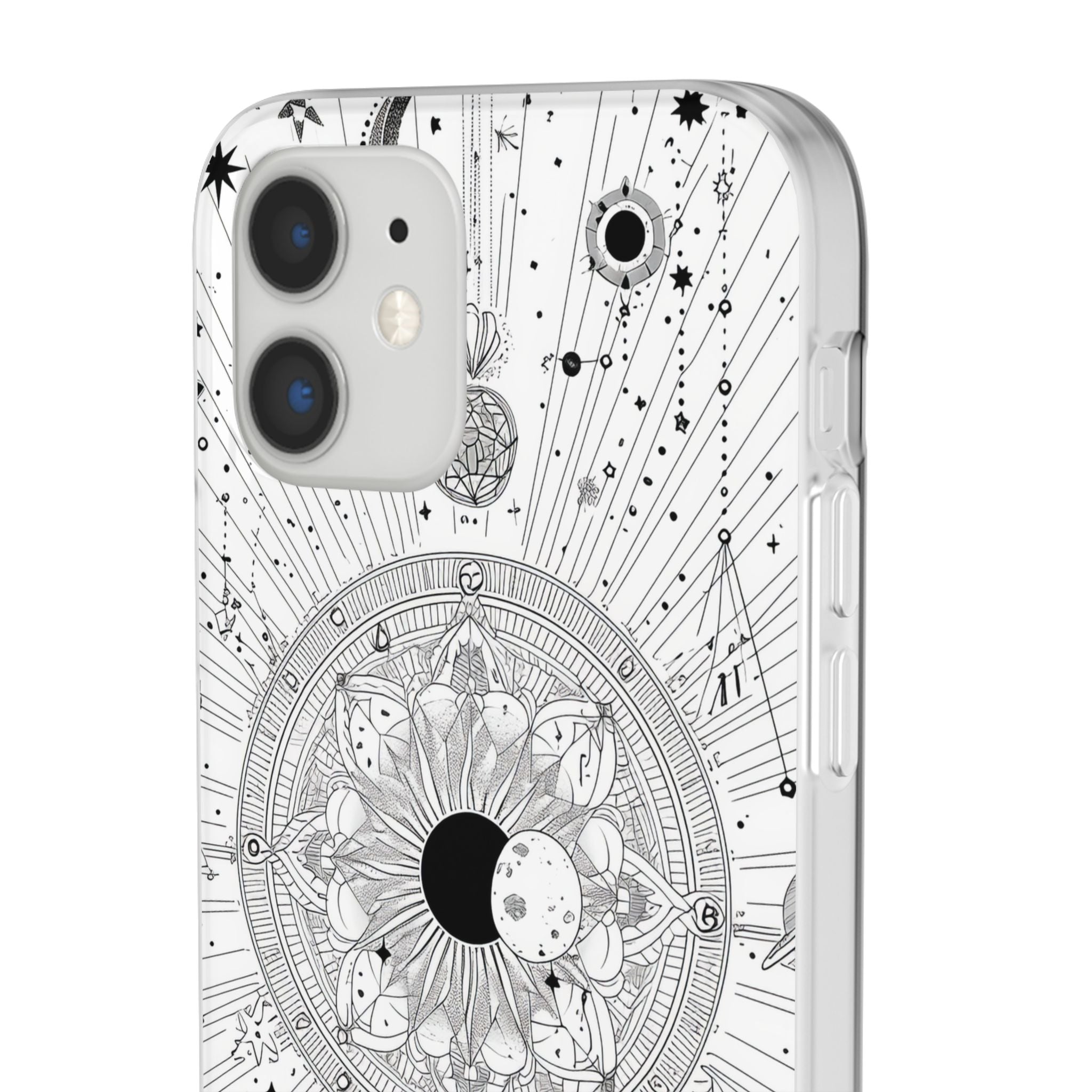 Celestial Mandala Mystique | Flexible Phone Case for iPhone