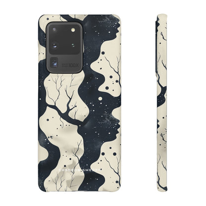 Organic Fluid Silhouettes with Cosmic Depth Samsung S20 - Slim Phone Case