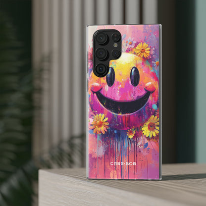 Smiley Bloom Samsung S22 Ultra Case - Soft