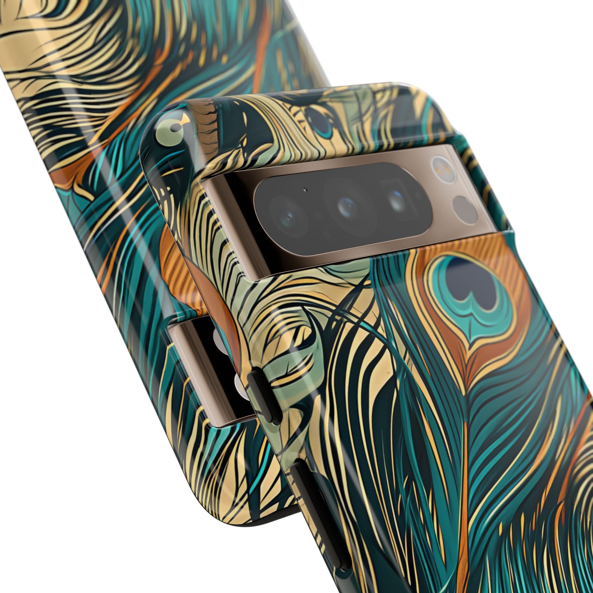 Art Nouveau Peacock Elegance Google Pixel 8 - Tough Phone Case