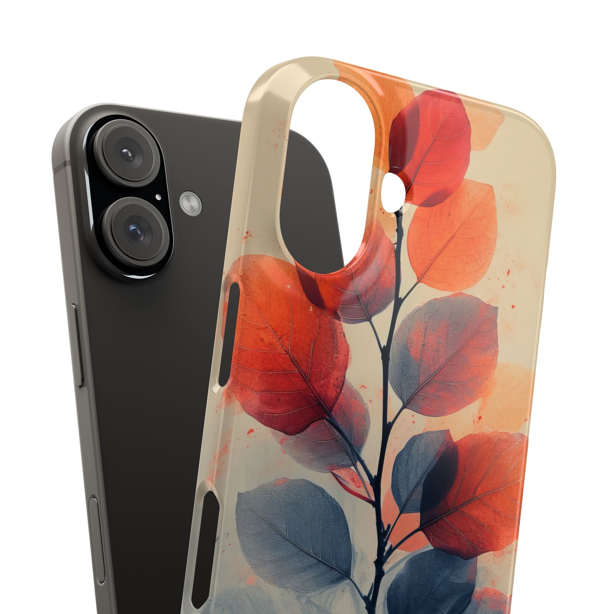 Ethereal Leaf Harmony iPhone 16 - Slim Phone Case