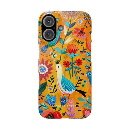 Whimsical Vintage Nature Harmony iPhone 16 - Slim Phone Case