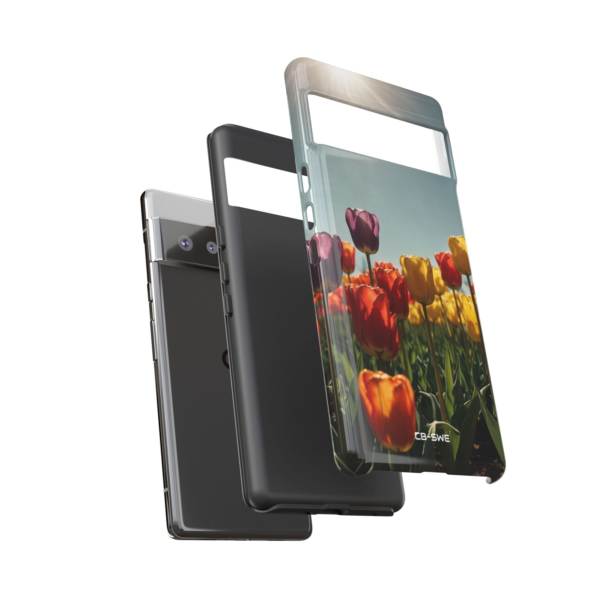 Tulips Embrace Sunlight - Google Pixel Case