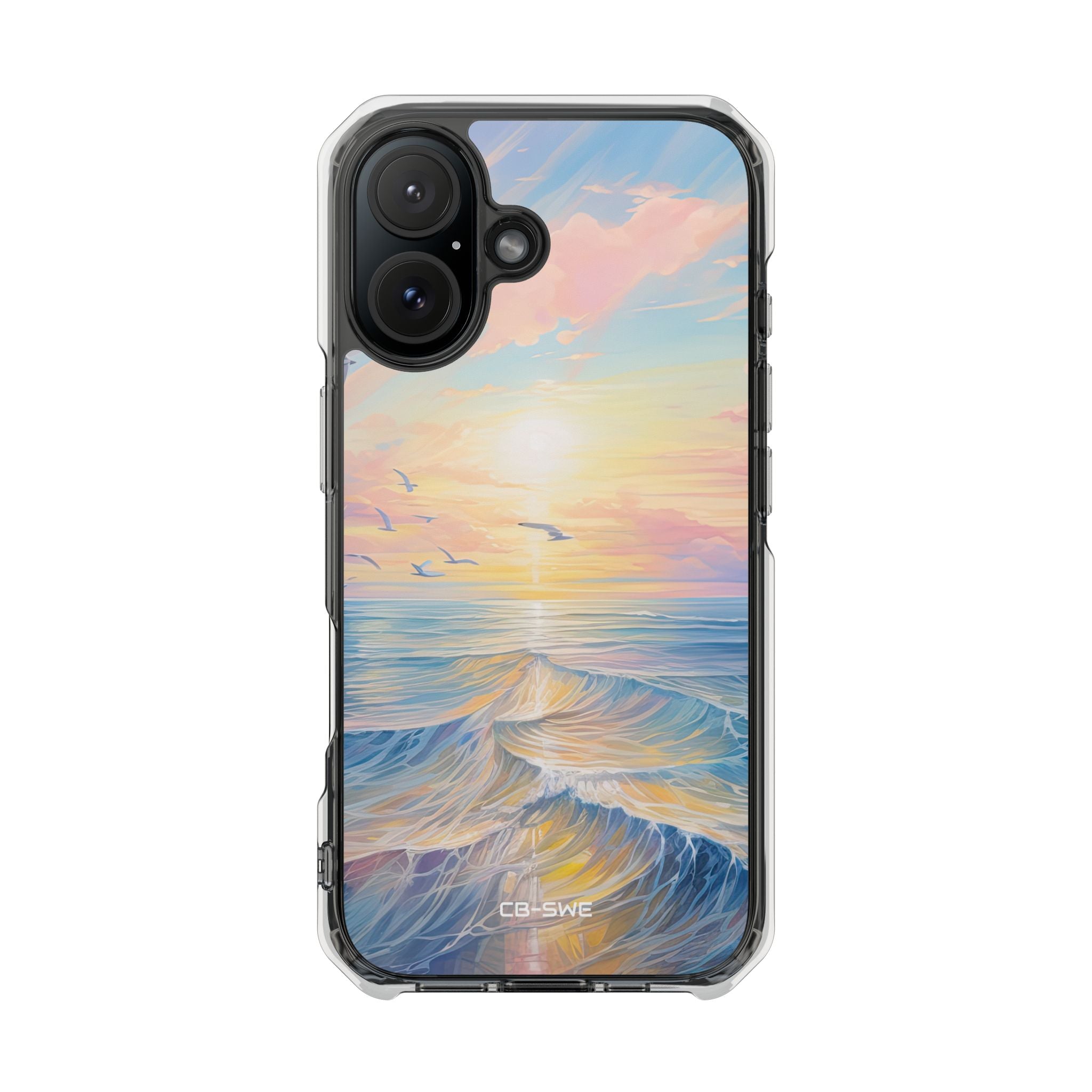 Gentle Waves Embrace iPhone Case - Impact