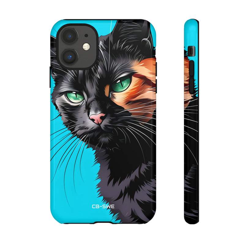 Curious Cat Stare - iPhone Case
