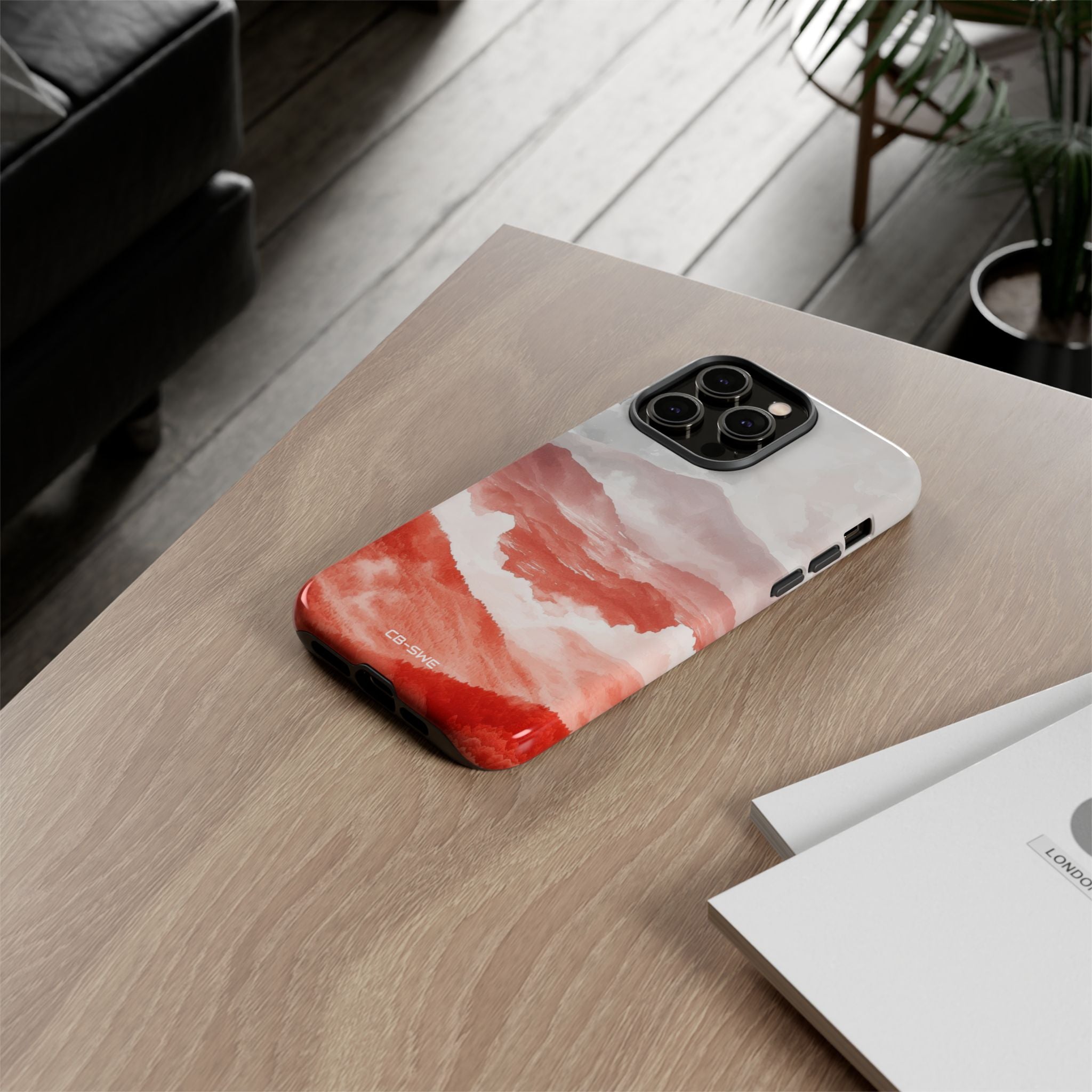 Mountain Flames Rise - iPhone Case