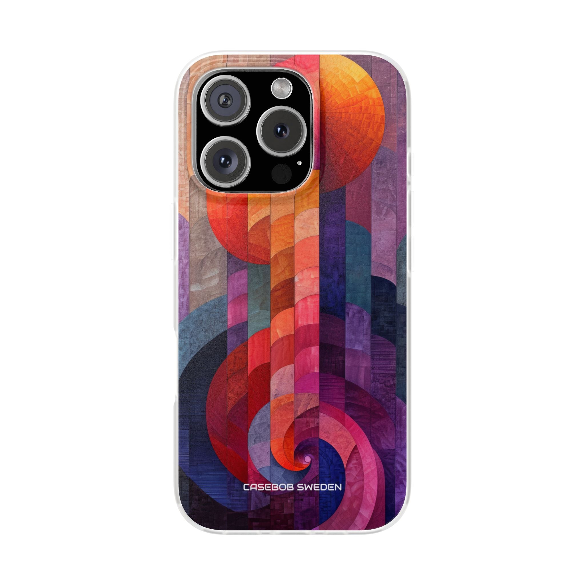 Purple Orange Abstract - Flexi iPhone 16 Phone Case