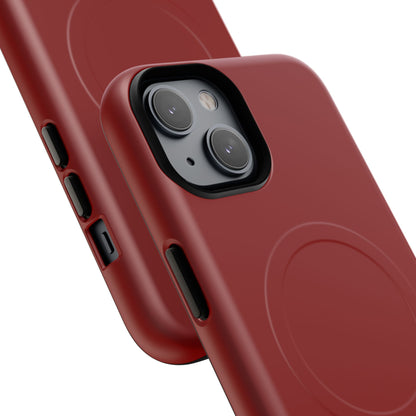 Dark Red iPhone 14 | Tough+ Phone Case