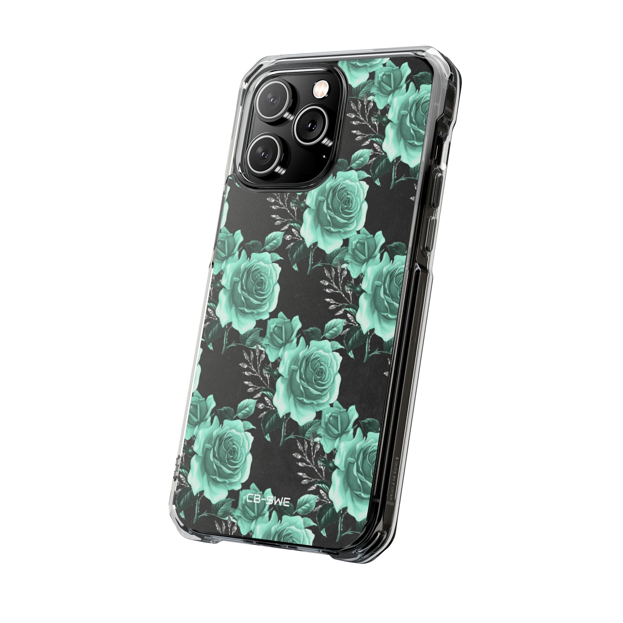 Turquoise Rose Symphony iPhone Case - Impact