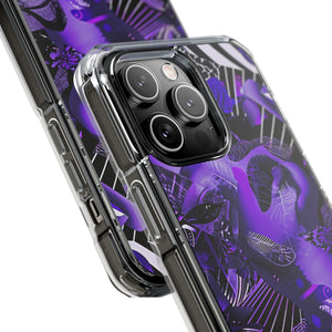 Ultra Violet Design | Handyhülle für iPhone (Clear Impact Case – magnetisch) 