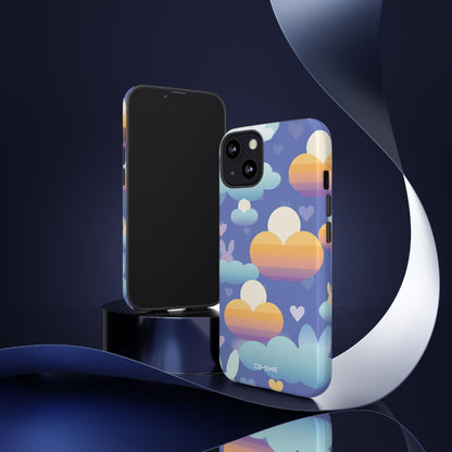 Bunnies Dance Among Clouds - iPhone Case