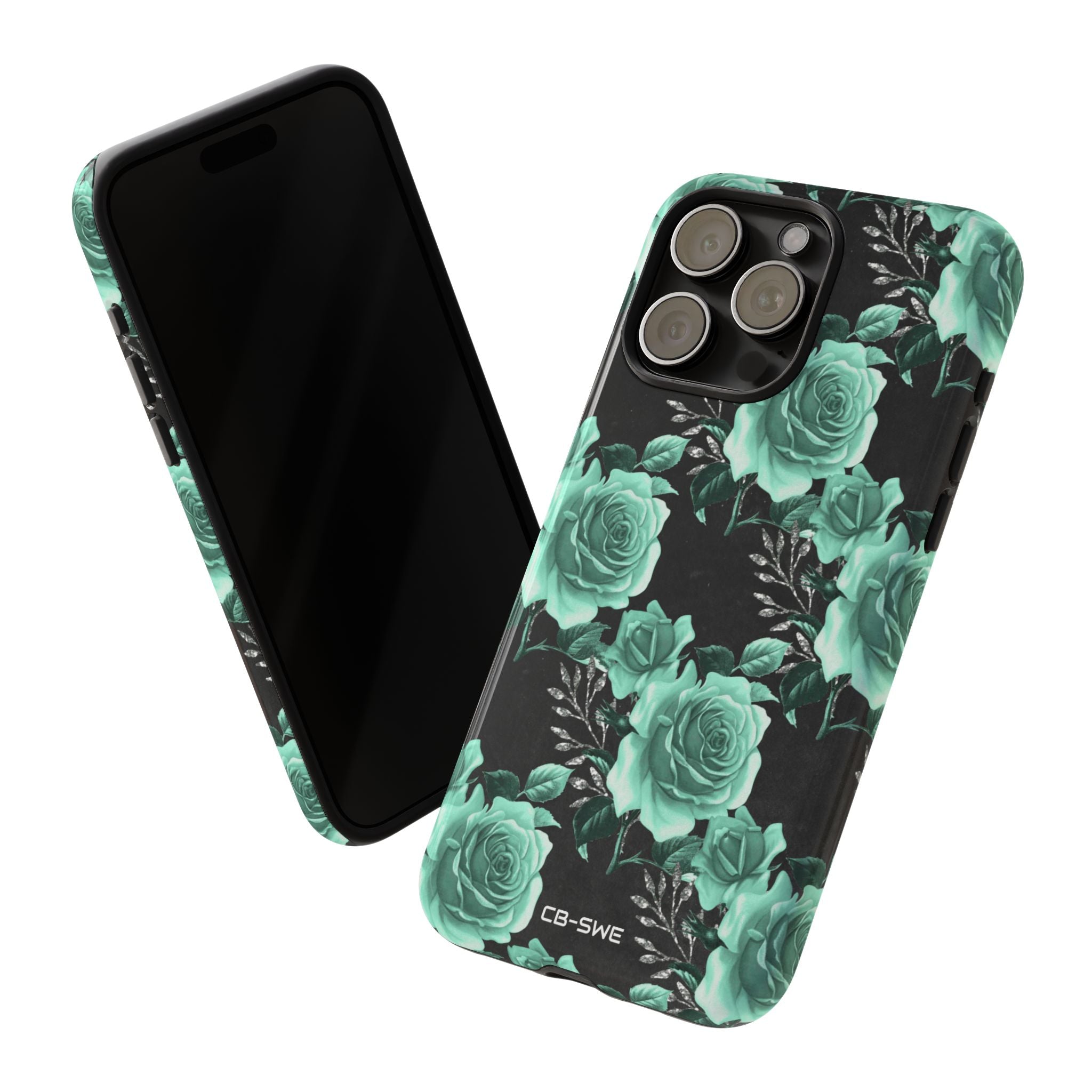 Turquoise Rose Symphony - iPhone Case