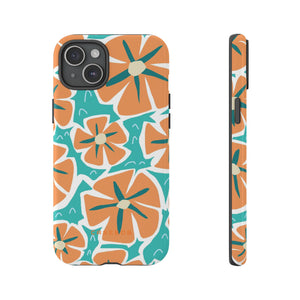 Orange Happy Flower - Protective Phone Case