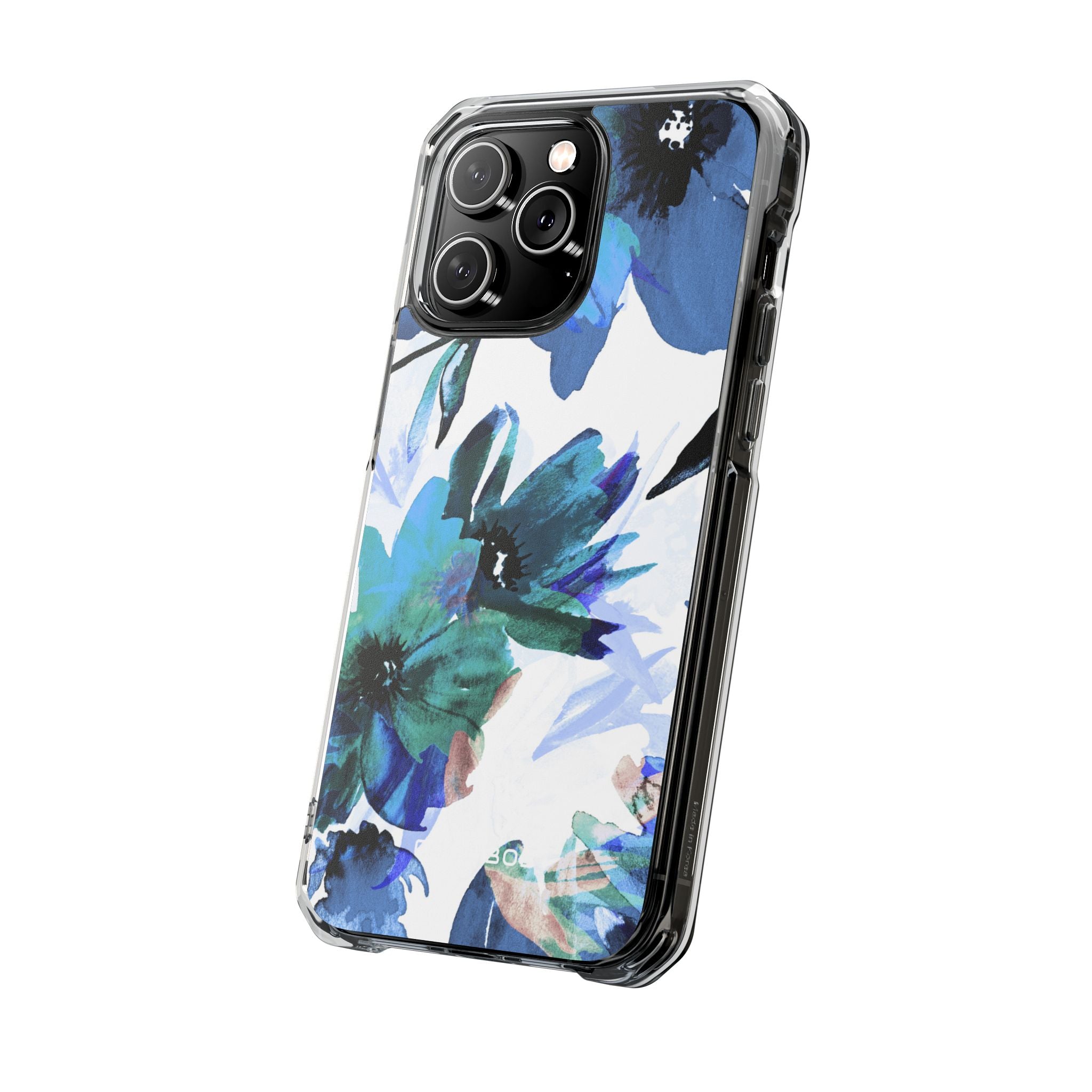 Blue Blossom Radiance iPhone 14 Pro Max Case - Impact