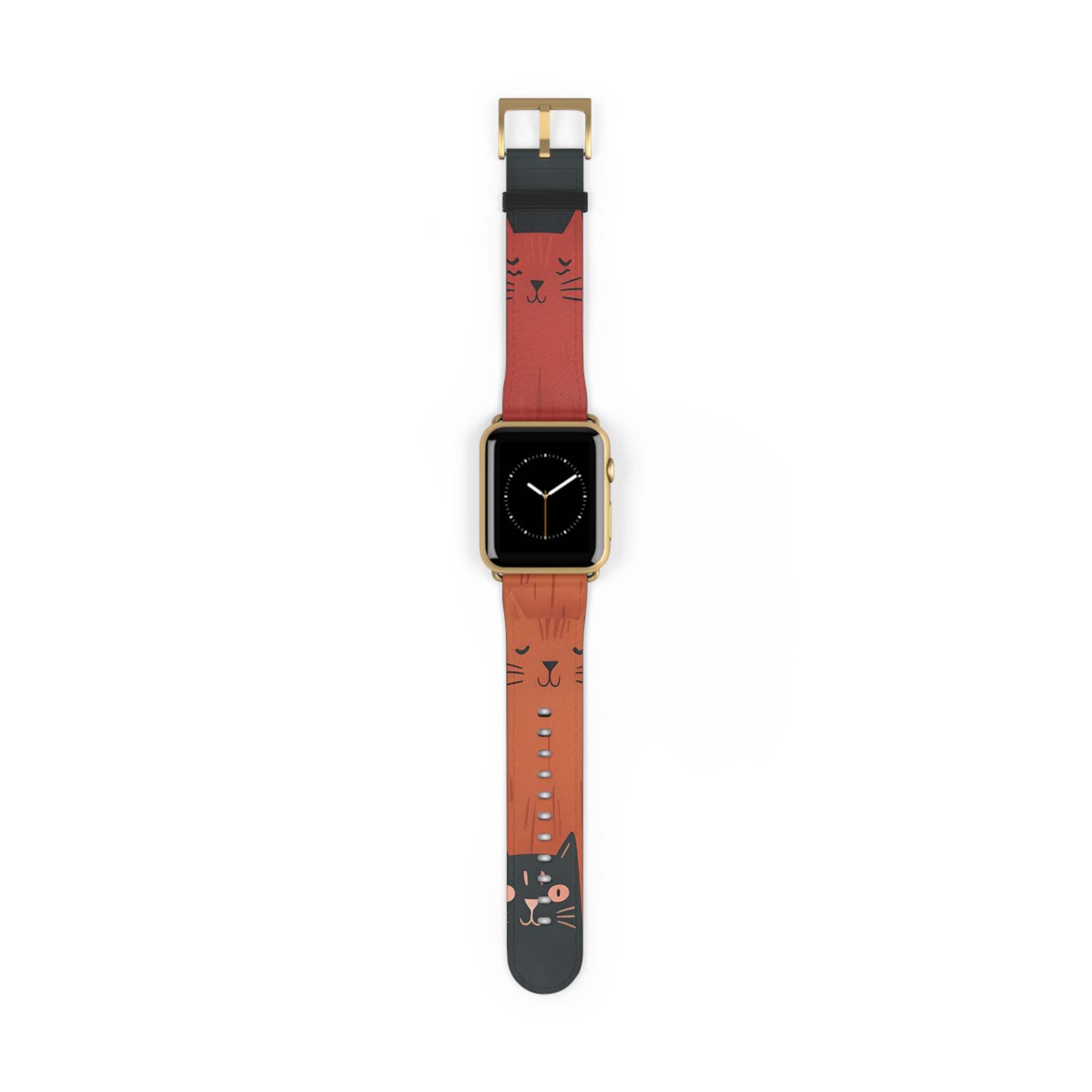 Cat Columns Orange - Watch Band