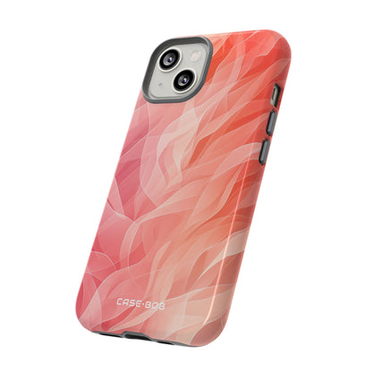 Peach Wave Drift iPhone 14 Case - Tough