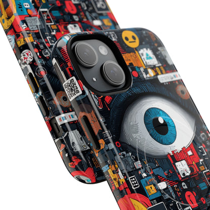 Digital Eye Blue iPhone 15 Plus Case - Tough+