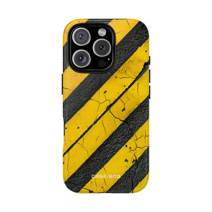 Cracked Caution iPhone 16 Pro Case - Tough