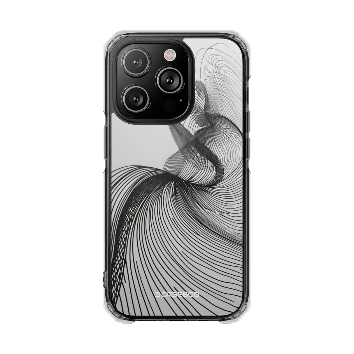 Fluid Elegance – Handyhülle für iPhone (Clear Impact – Magnetisch) 