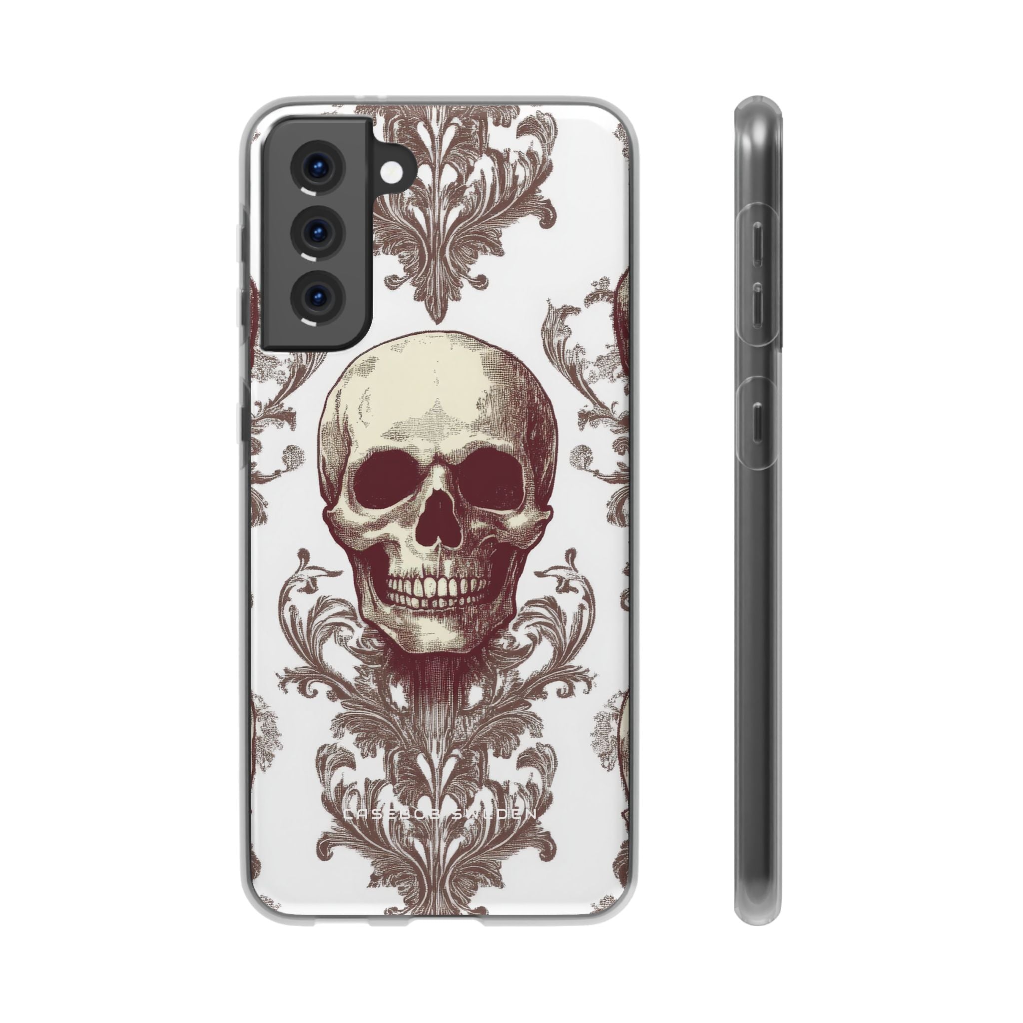 Gothic Skulls and Ornate Foliage Samsung S21 - Flexi Phone Case