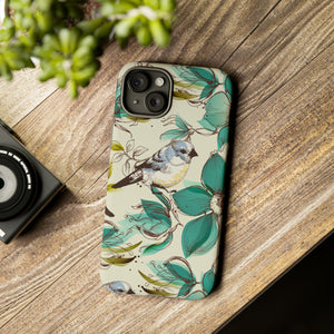 Cute Flowers and Birds iPhone case (Protective) - Protective Phone Case