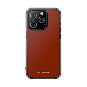 Orange Red | Phone Case for iPhone (Clear Impact Case - Magnetic)