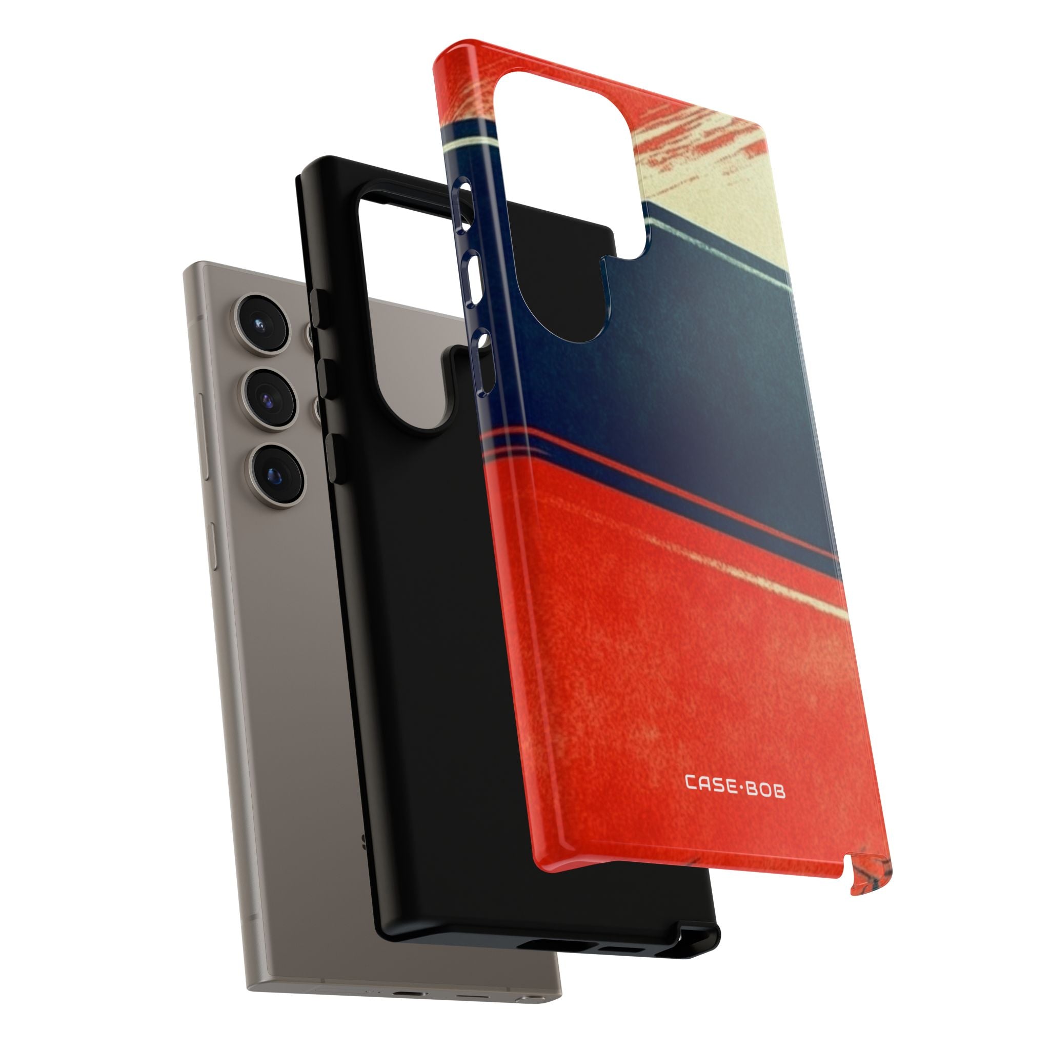 Blue Diagonal Motion Samsung S24 Ultra Case - Tough