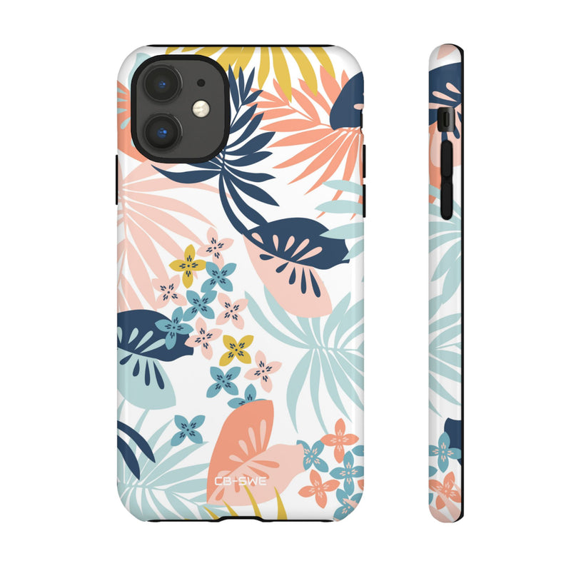 Tropical Foliage Blooms - iPhone Case
