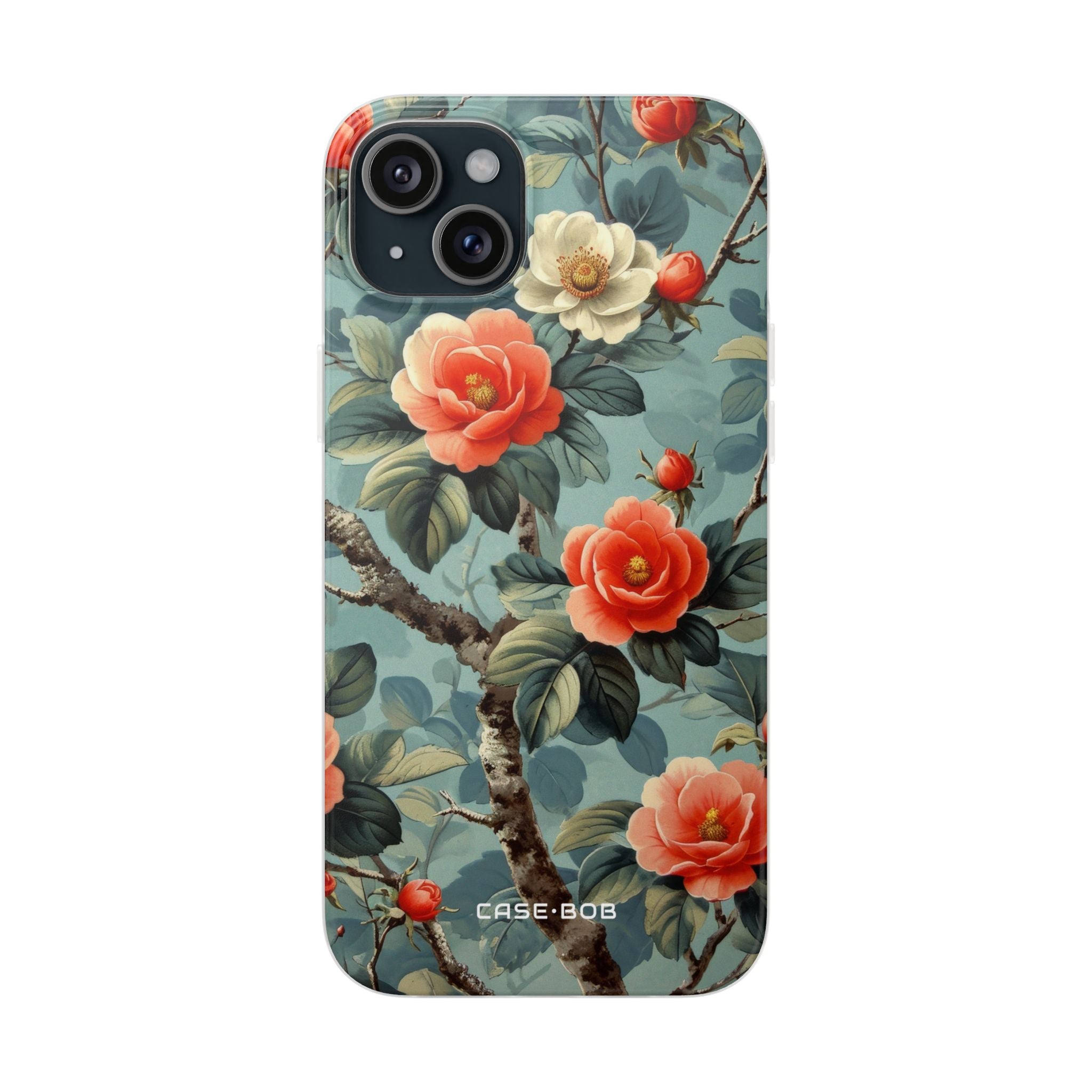 Coral Bloom iPhone 15 Plus Case - Soft